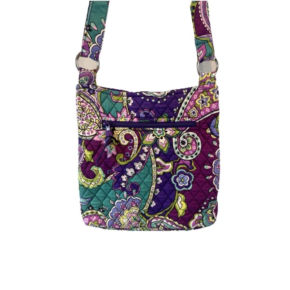 Vera Bradley‎ Retired Heather Paisley Hipster Crossbody Purse Classic Travel - Picture 7 of 16